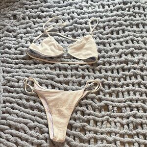 SHEIN Cream Bikini Set